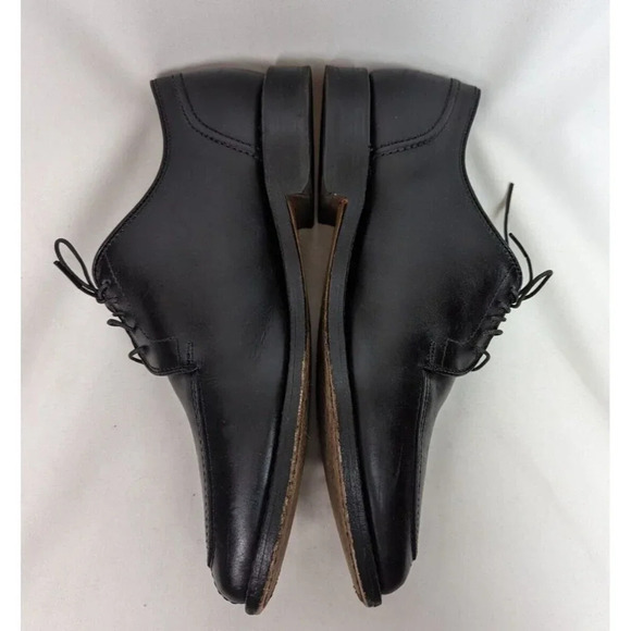 Allen Edmonds sz. 7.5 D LASALLE Split-Toe Oxfords Black Mens Dress Shoes Classic main image 9